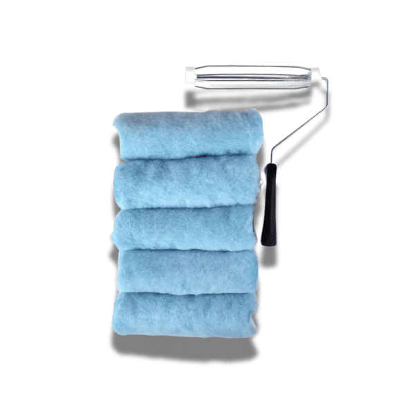 9" Roller Cage & 5pc Rollers Paint Roller - Blue