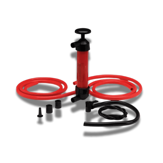 Red PVC Fluid Transfer Syringe for Oil & Water