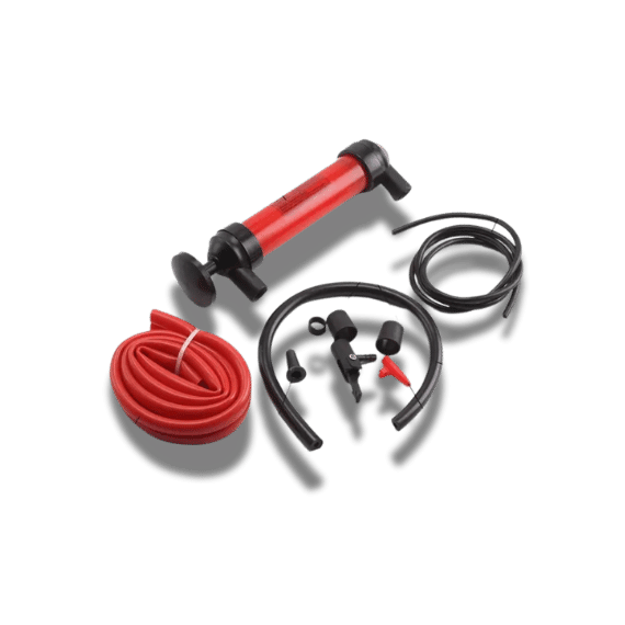 Red PVC Fluid Transfer Syringe for Oil & Water