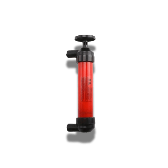 Red PVC Fluid Transfer Syringe for Oil & Water