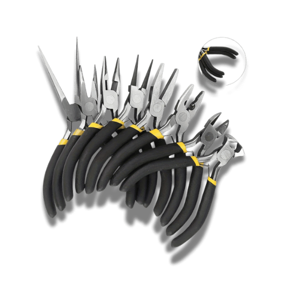 8-Pack Professional Pliers Set: 4.5"