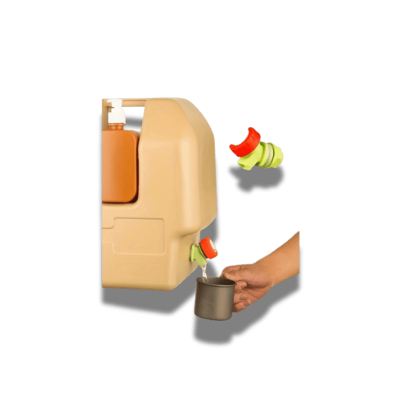 20L Outdoor Water Bucket With Tap: Portable Water Container