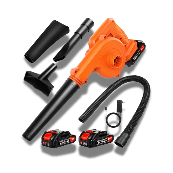 Cordless Leaf Blower: with two batteries
