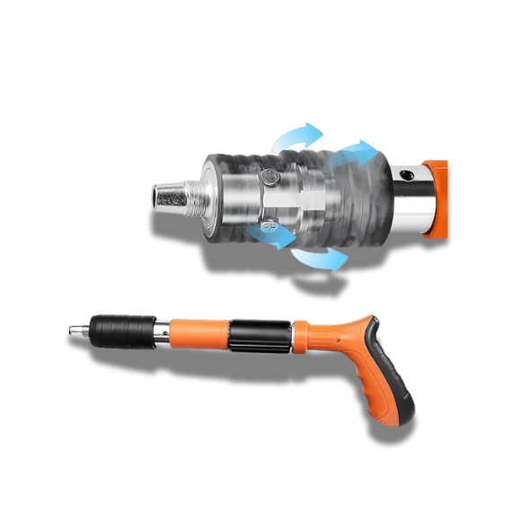 Manual Air Nail Rivet Gun: 4-Speed Power Tool ( 50 Nails Set)