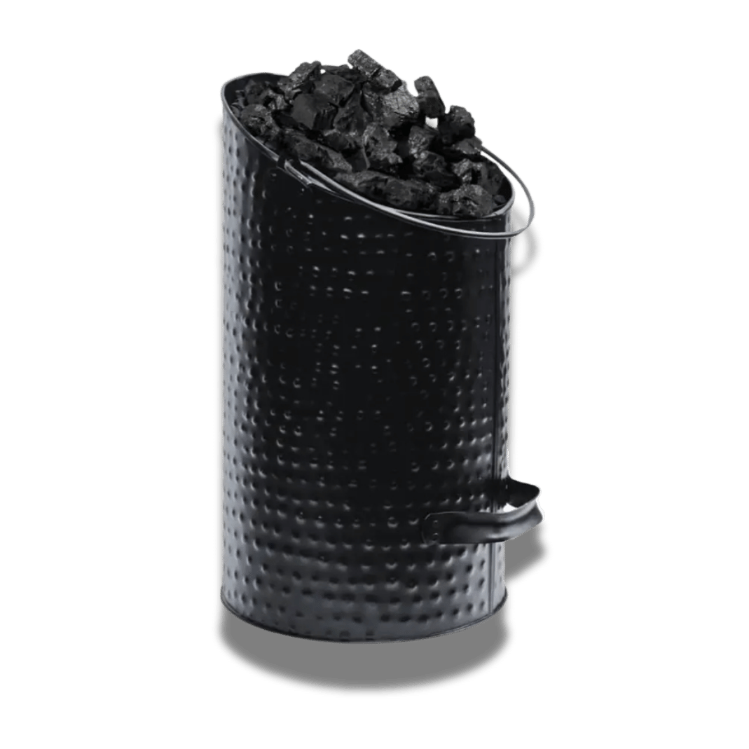 Coal Hod, Bucket Coal Scuttle Black (Hammered)