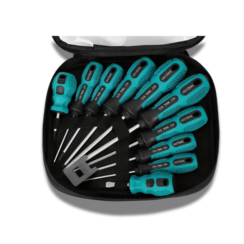 10Pcs Magnetic Screwdriver Set: Precision Steel Tools With Comfort Grip