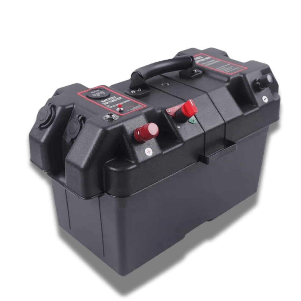 Multi-function Battery Box Portable Leisure Large Battery Case with Dual USB