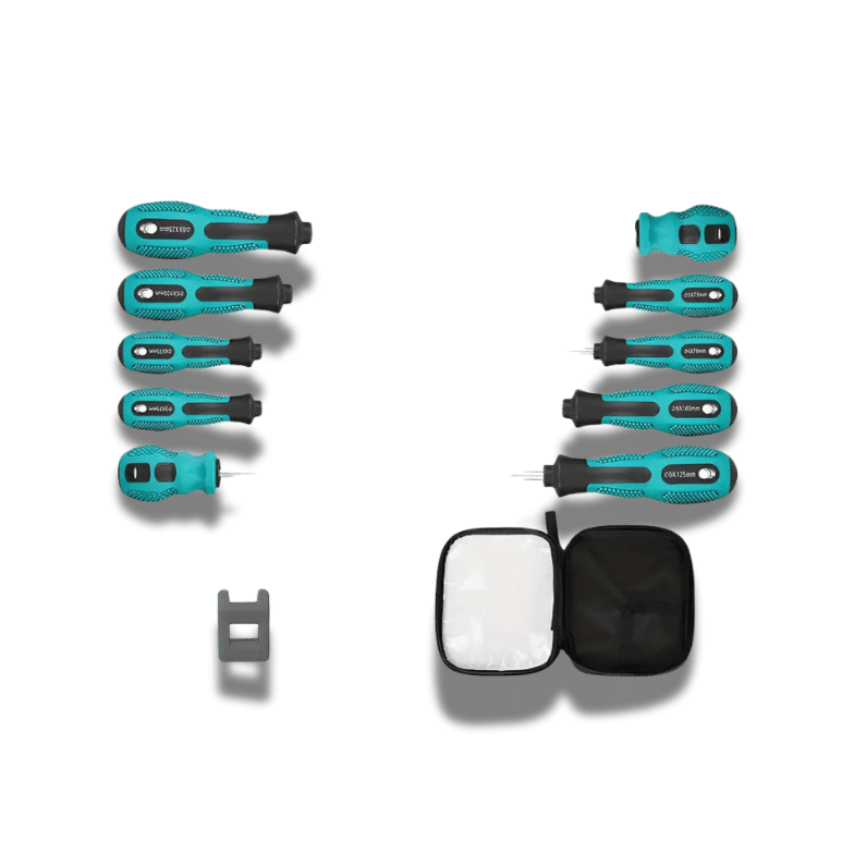 10Pcs Magnetic Screwdriver Set: Precision Steel Tools With Comfort Grip