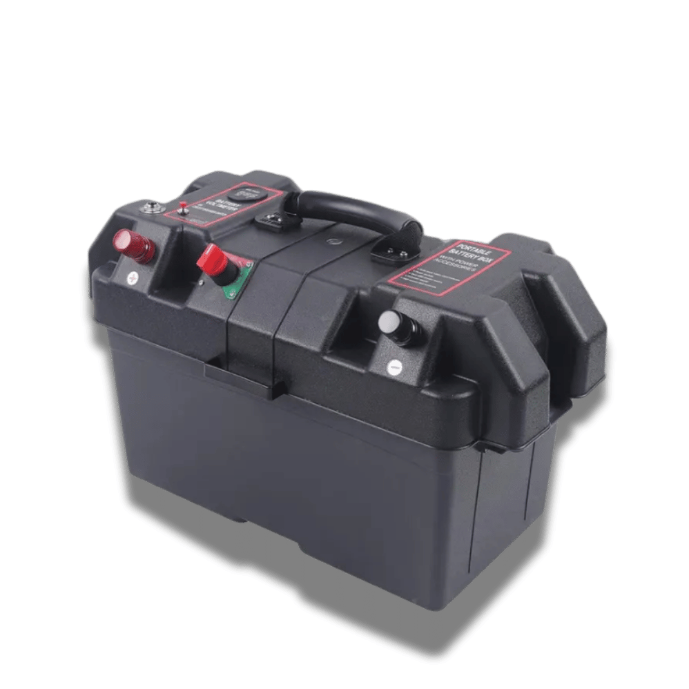 Multi-function Battery Box Portable Leisure Large Battery Case with Dual USB