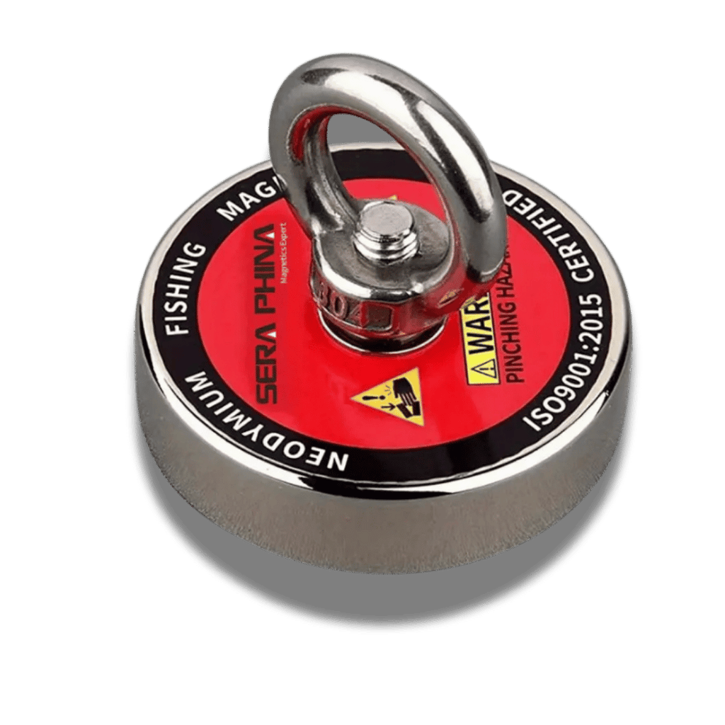 Magnet Fishing Kit -2.3 inch - Includes, Rope, Attachment & Gloves