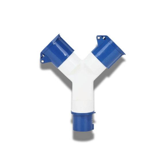 2 Way 16A Mains Hook-Up Splitter For Boats & Motorhomes