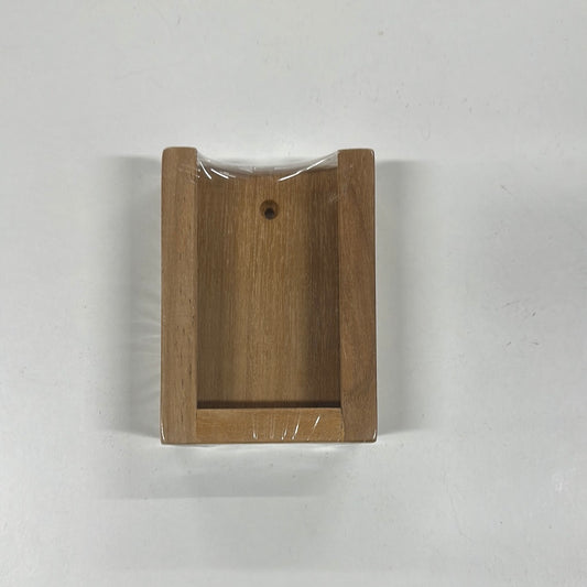 Teak Wood IPhone Holder -  7.8x2.5x10.7cms (Outside) 6.5x1.3x10cms (Inside)