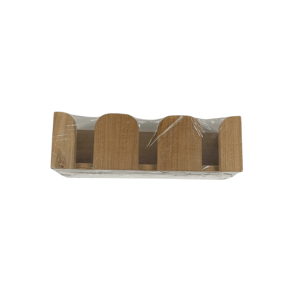 Teak Wood Mug/Utility Holder - 29.5cm x 10x9cm