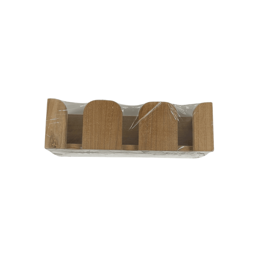 Teak Wood Mug/Utility Holder - 29.5cm x 10x9cm