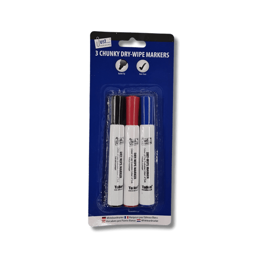 Just Stationary 3 Chunky Dry-Wipe Markers