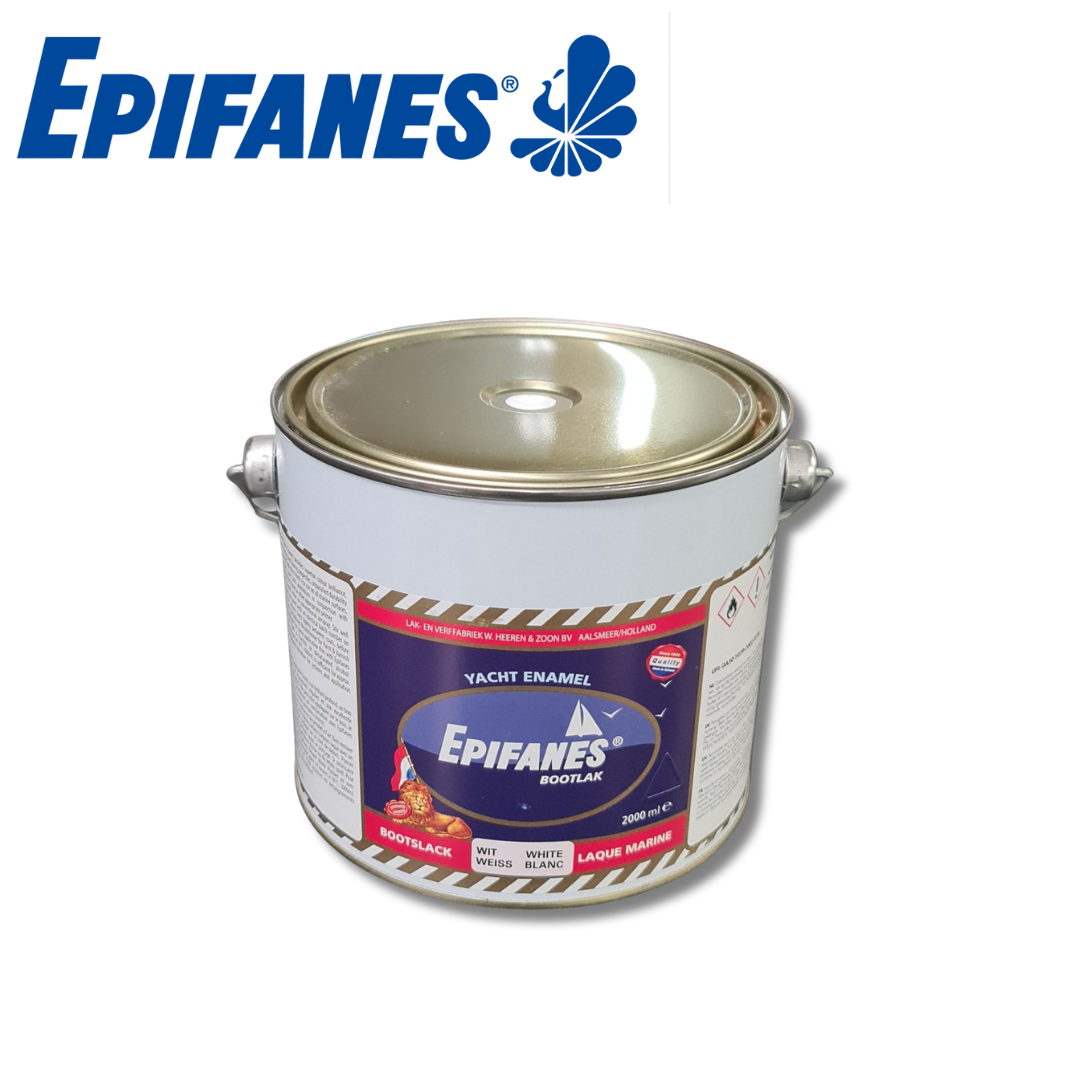 Epifane Yacht Enamel - White 2Lt Boat Paint | Marine Coating for Narrowboats UK