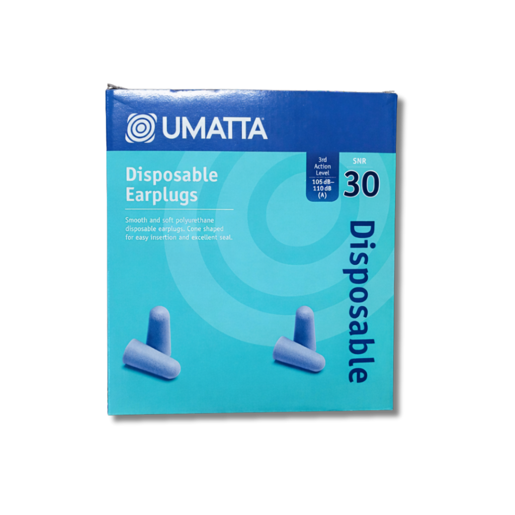 UMATTA Disposable Foam Ear Plugs SNR 30dB Hearing Protection – 10 Pack