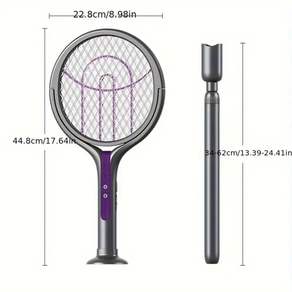 Electric Fly swat with Telescopic Handle Rechargeable USB