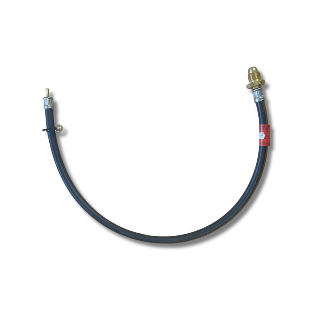 Gas Pigtail pol x ¼" Pipe/Nut/Olive 35"