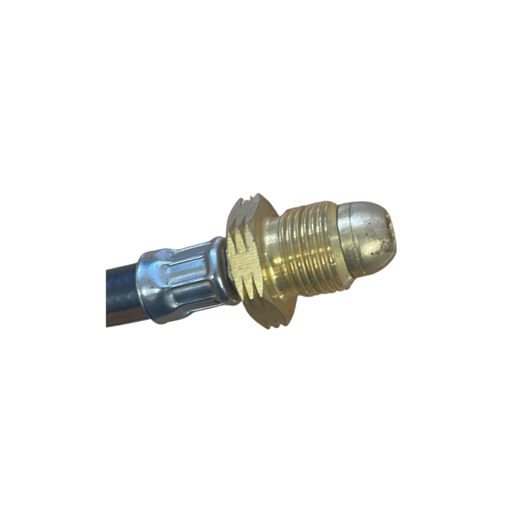 Gas Pigtail pol x ¼" Pipe/Nut/Olive 35"