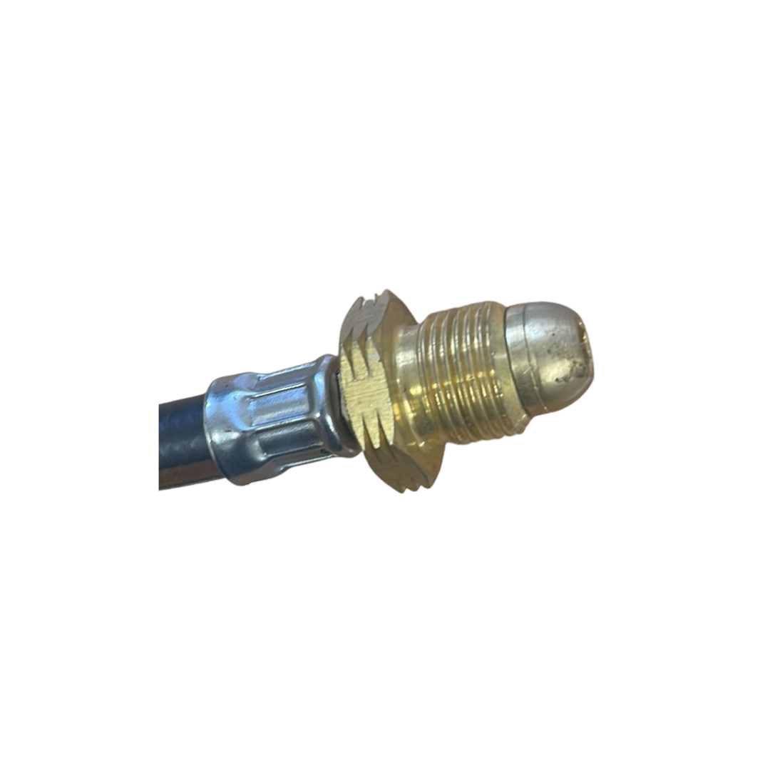 Gas Pigtail pol x ¼" Pipe/Nut/Olive 35"
