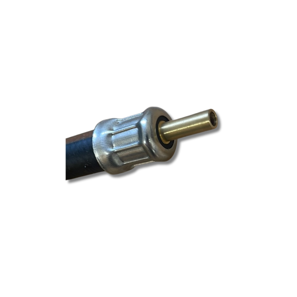 Gas Pigtail pol x ¼" Pipe/Nut/Olive 35"