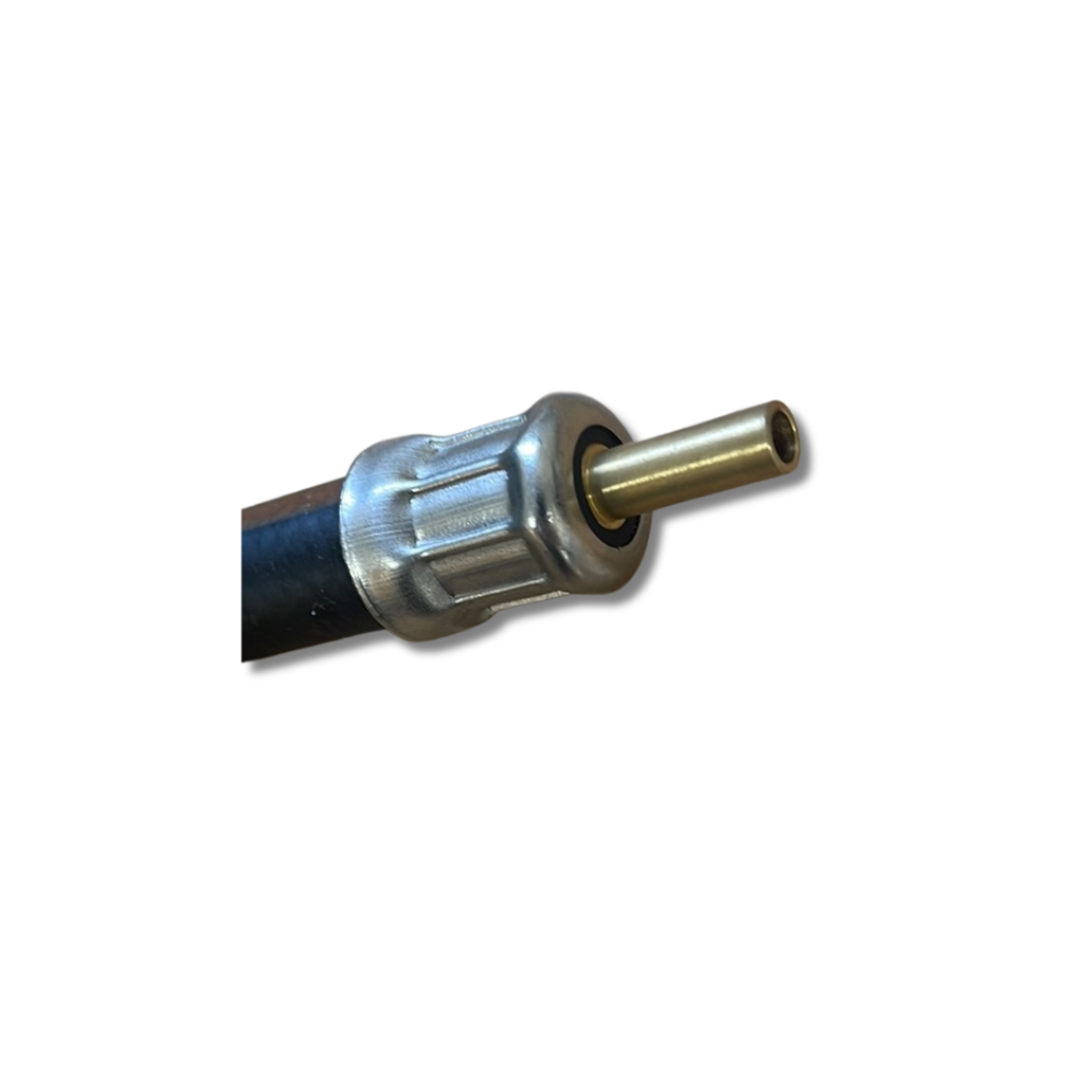 Gas Pigtail pol x ¼" Pipe/Nut/Olive 35"