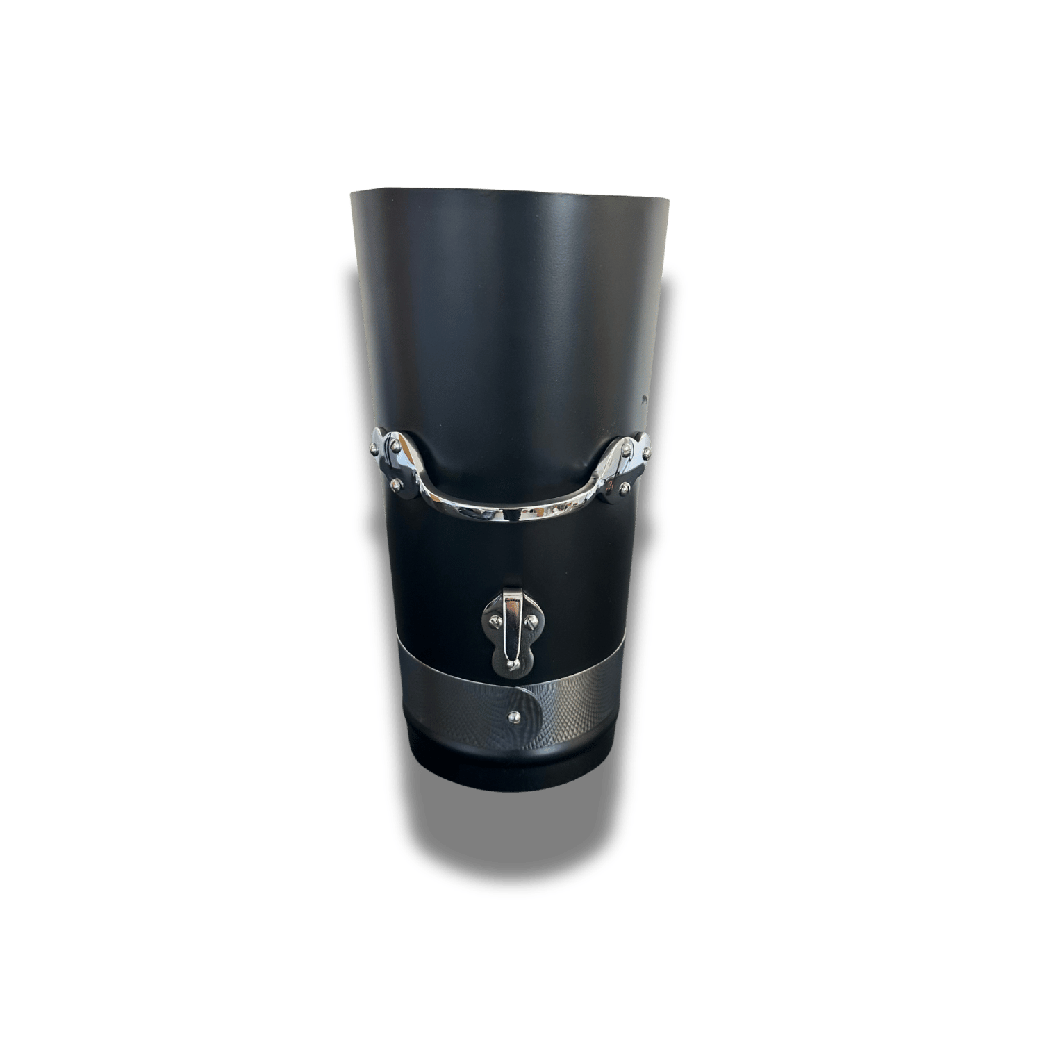 12 inch narrowboat chimney 6 inch black chrome band
