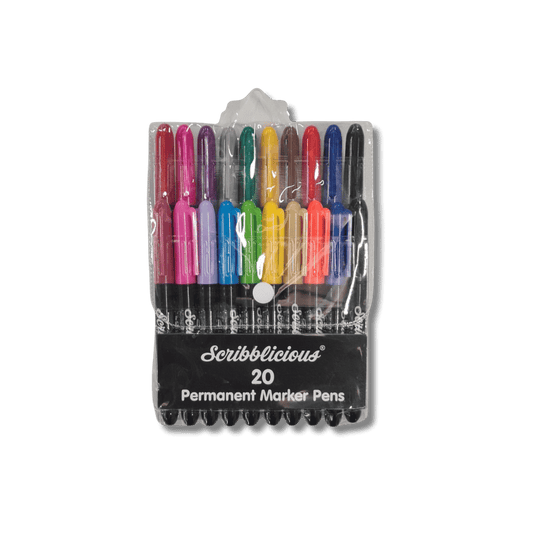 Scribblicious 20 Permanent Marker Pens