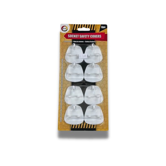 Socket Safety Covers Pack of 8 - White