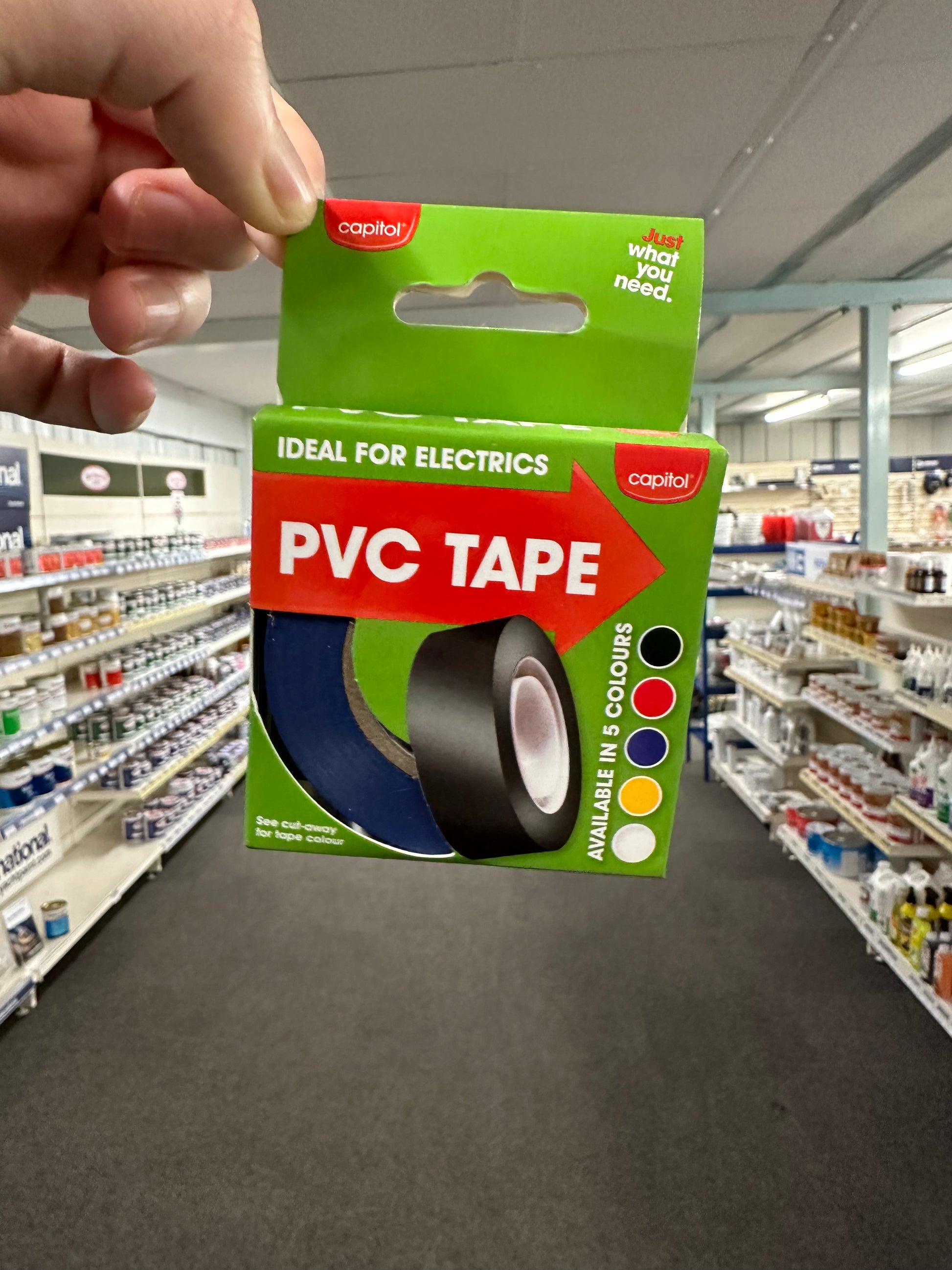 Capitol PVC Electrical Tape 18mm x 12m