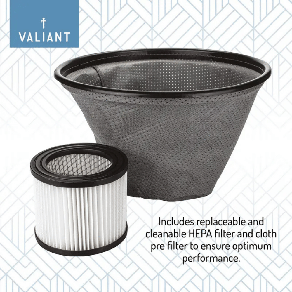 Valiant 800W Ash Vacuum Cleaner – Heavy-Duty 20L Fireplace & Stove Vacuum with HEPA Filter