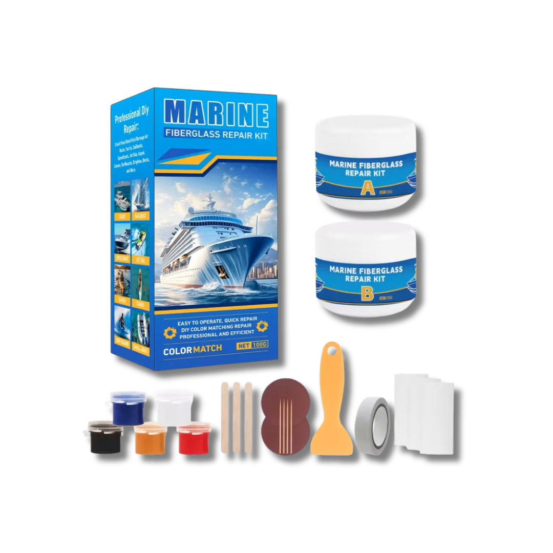 Marine Fiberglass Kit - 5 Colour Paste - 100g