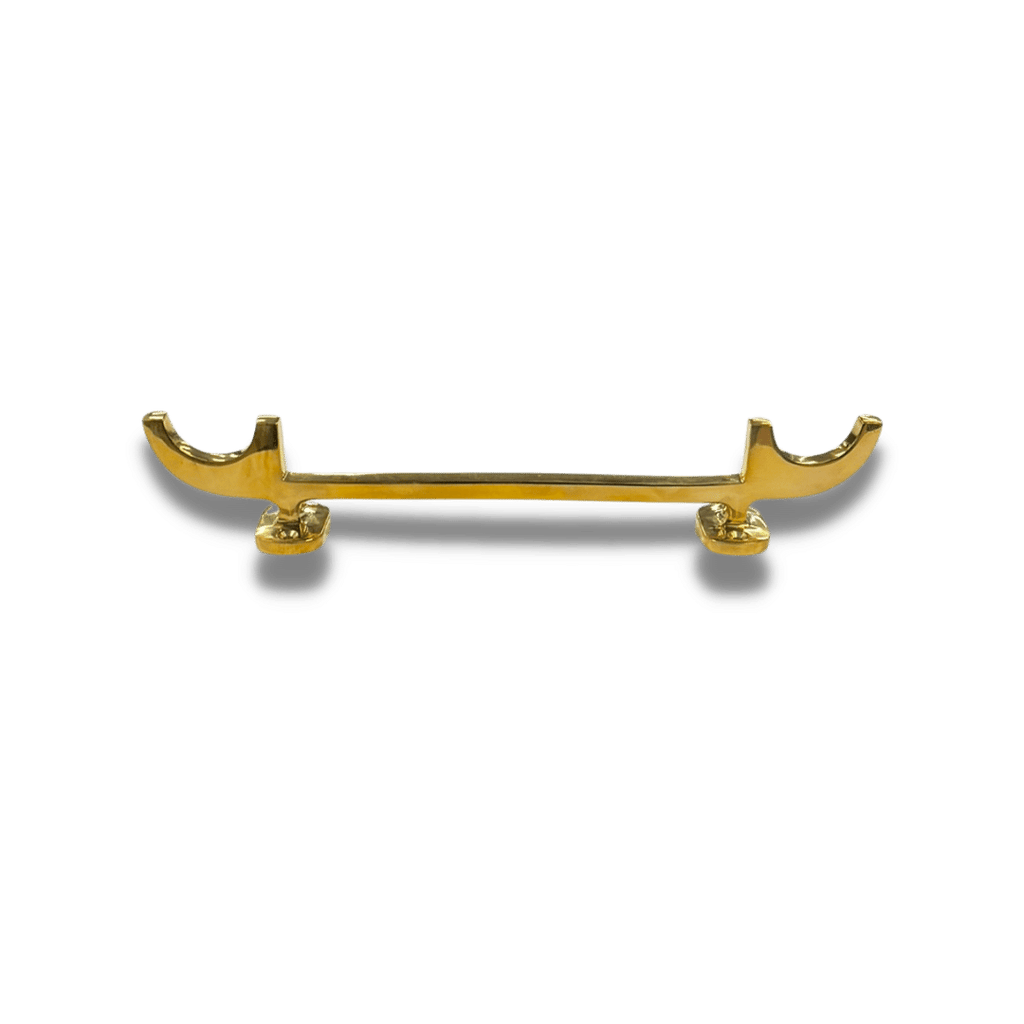 Pole & Plank Holder Brass Pair