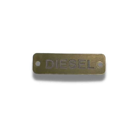 Diesel - Nameplate Brass