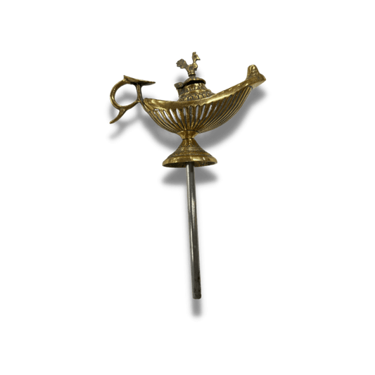 Handmade Tiller Pin - Solid Brass Lamp