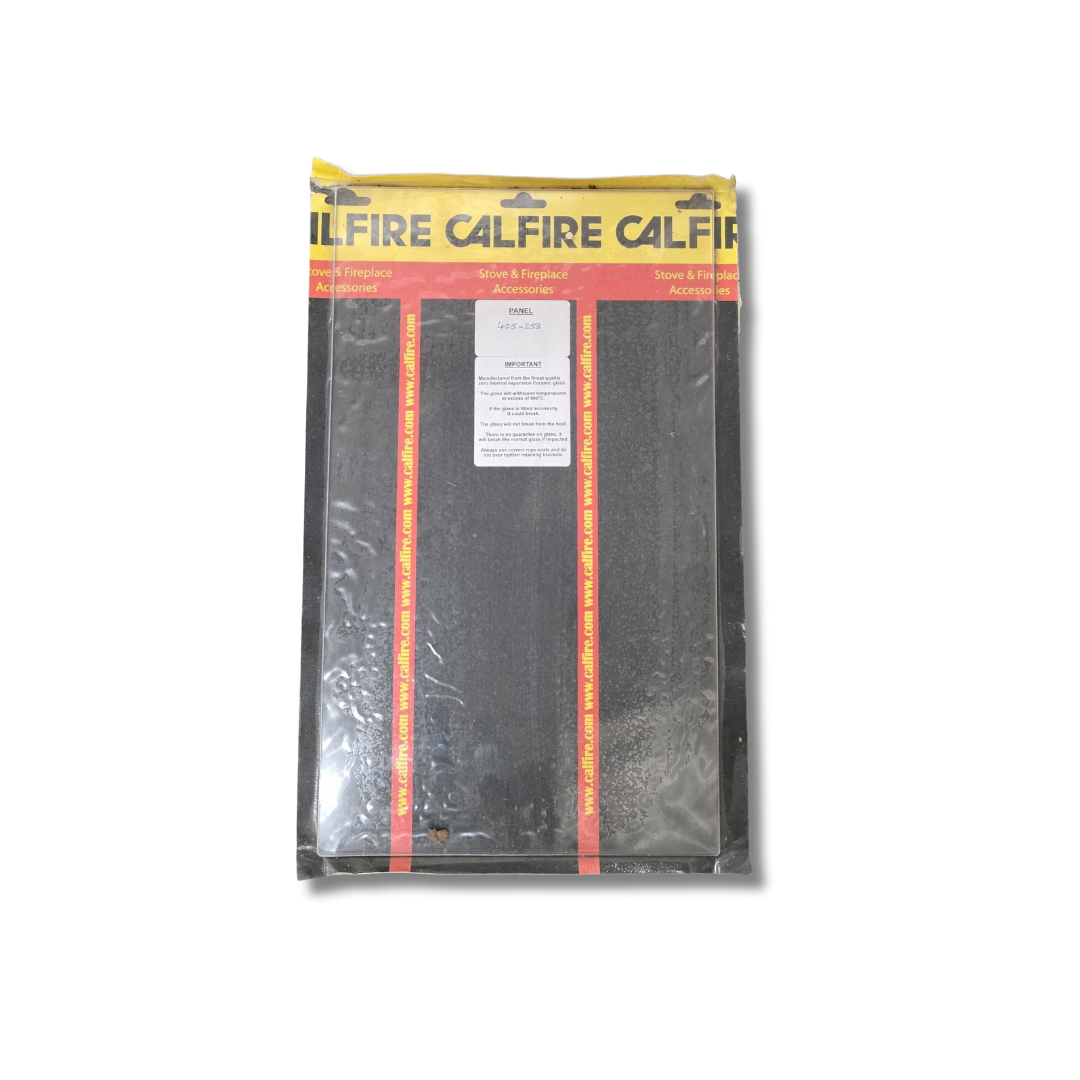 Calfire Franco Belge Monaco Replacement Stove Glass - 425mm x 253mm