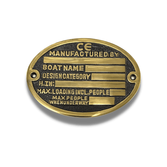 Boat Builders Plaque - Brass