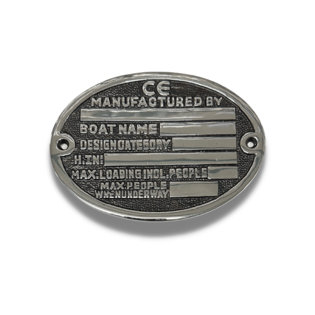 Boat Builders Plaque - Chrome