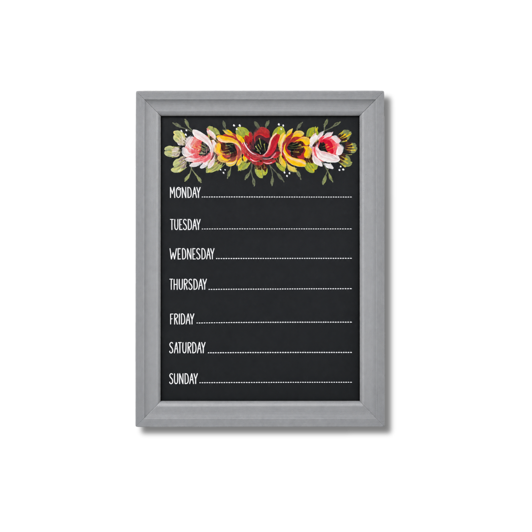 Rambling Rose - Hand Painted Decorative Hanging Wooden Memo Board