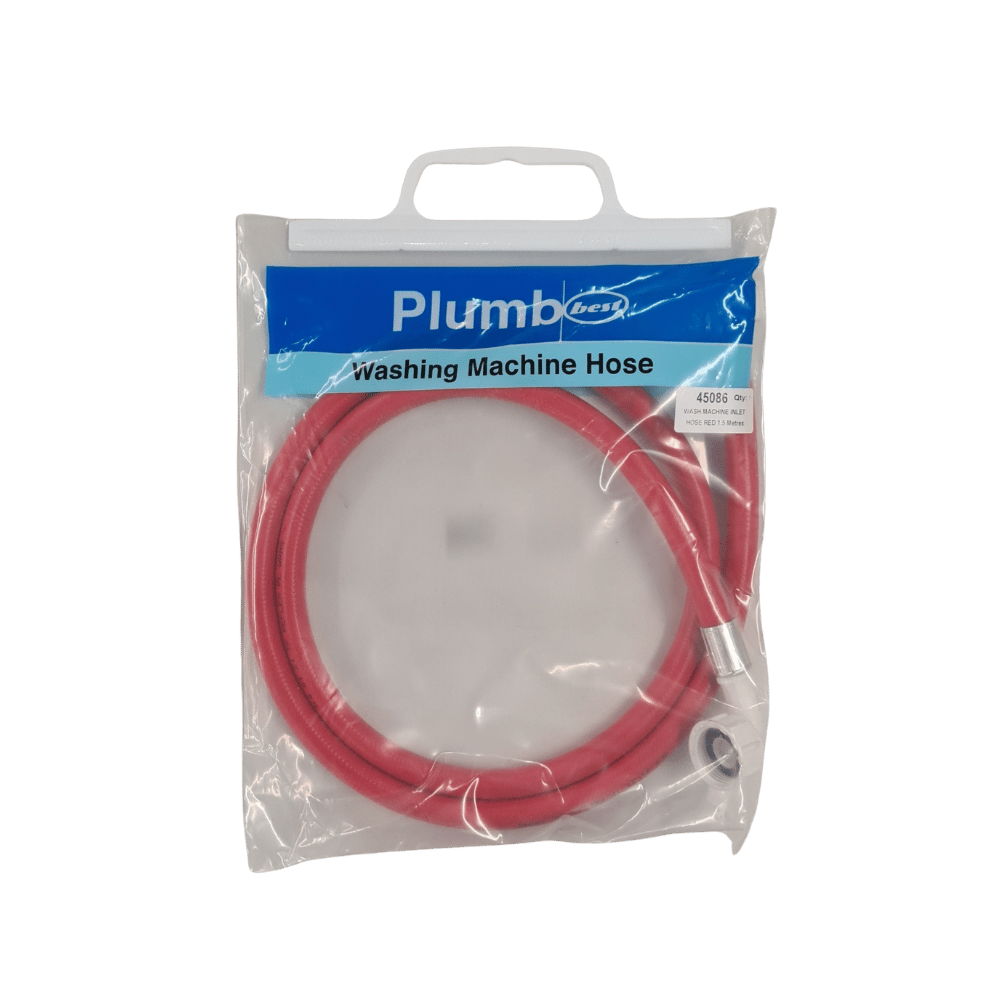 Plumb Best Washing Machine Hose Red