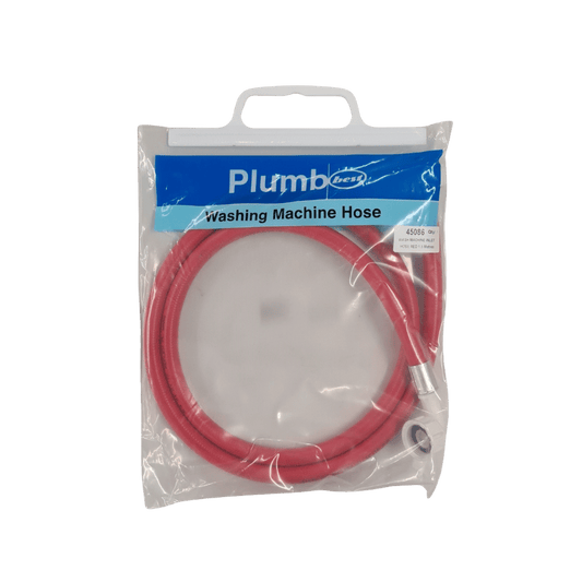 Plumb Best Washing Machine Hose Red