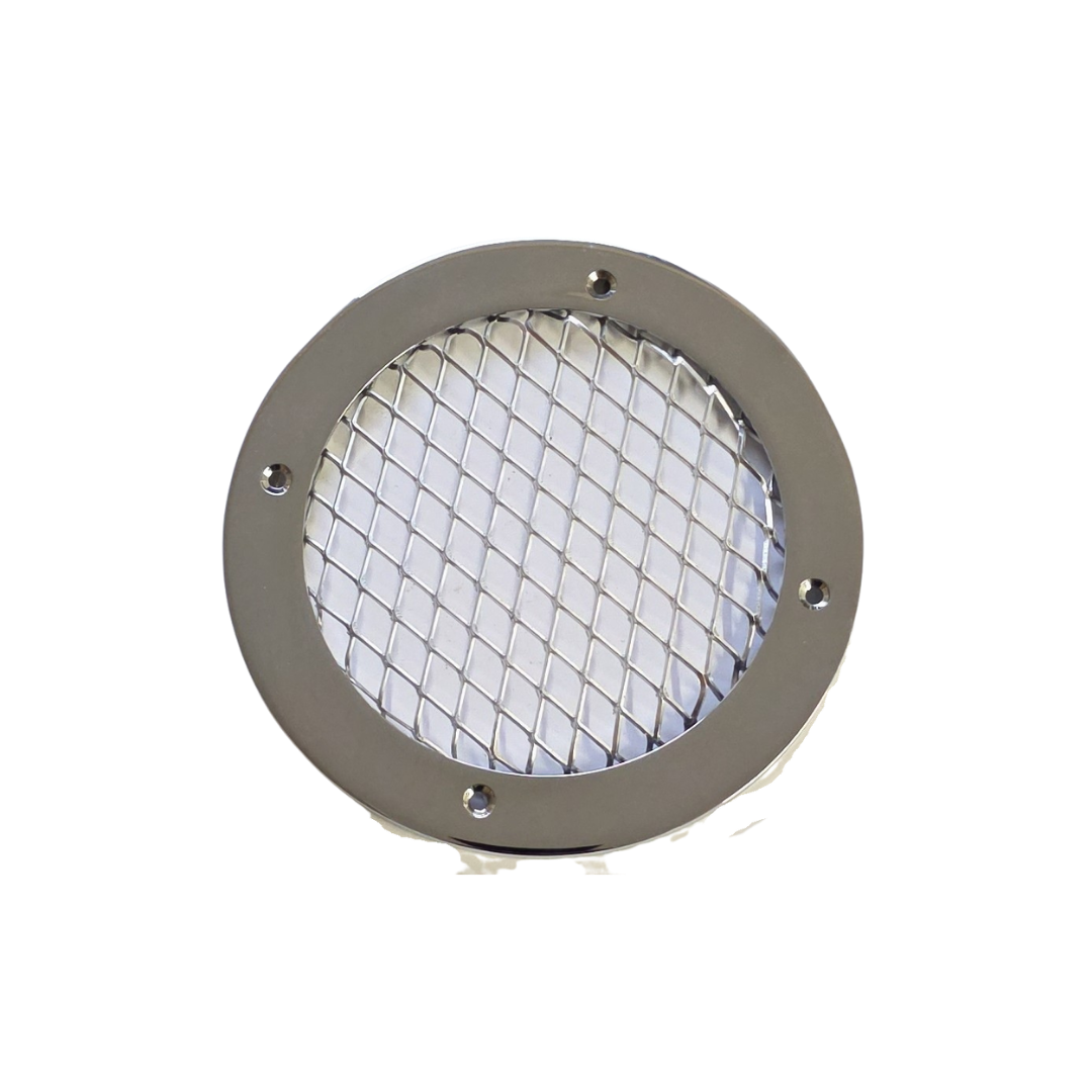5-1/2" Chrome Vent Round (Mesh)