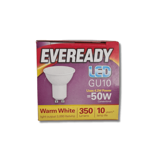 Eveready LED GU10 - Warm White 50W