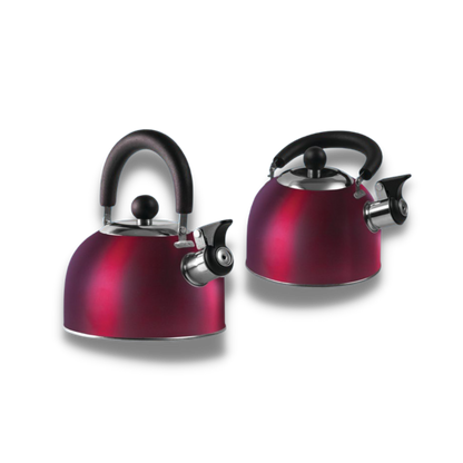 Compact Gas Kettle 1.6 Litre - Gas Hob with Folding Handle - Multiple Colours