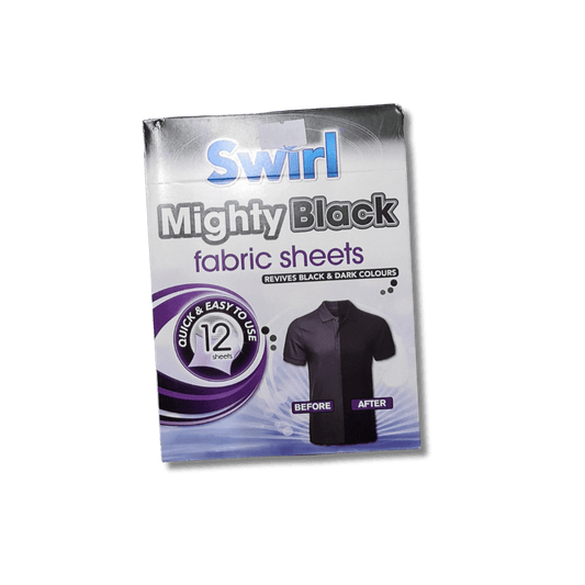 151 Swirl Mighty Black Fabric Sheets