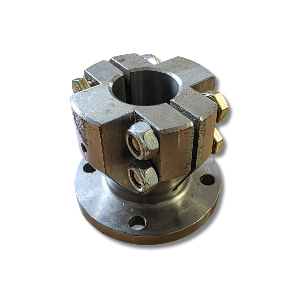 Split Coupling 4" (100mm) Flange 1-1/2" (38mm) Shaft