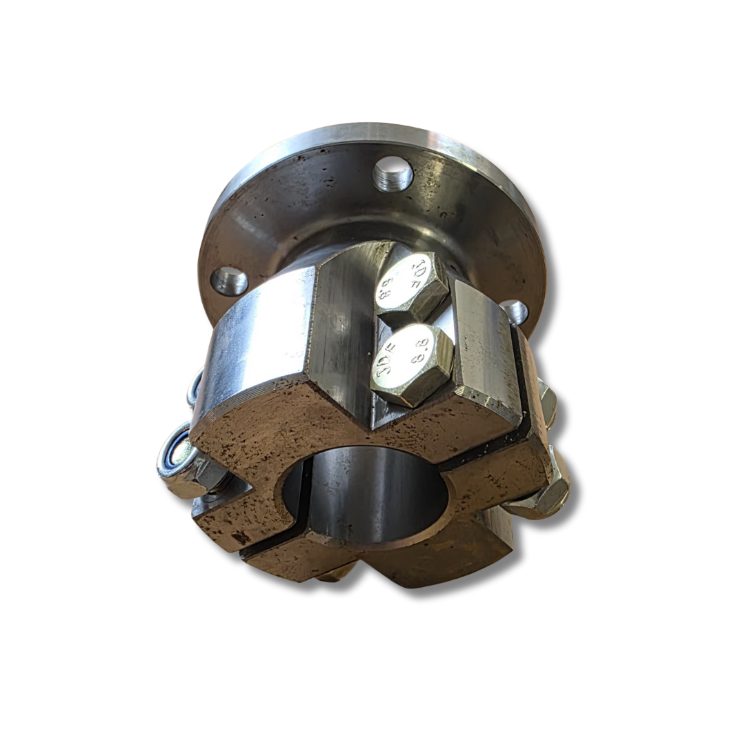 Split Coupling 4" (100mm) Flange 1-1/2" (38mm) Shaft
