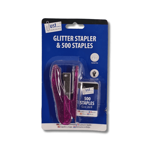 Just Stationary Glitter Stapler & 500 Staples