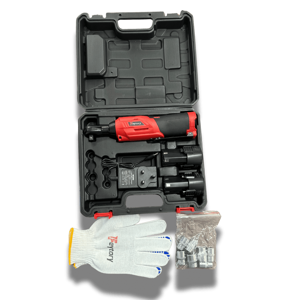 12V Electric Ratchet Wrench Set, Cordless